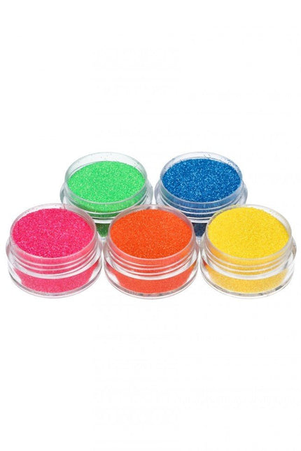 Gekleurde Glitter Tattoo Set Neon 5st van Superstar koop je bij Partywinkel