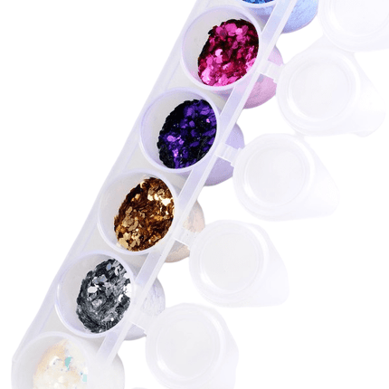 Gekleurde Glitters Glamour Chuncky Mix 6st van Superstar koop je bij Partywinkel