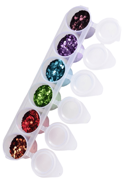 Gekleurde Glitters Party 6st van Superstar koop je bij Partywinkel