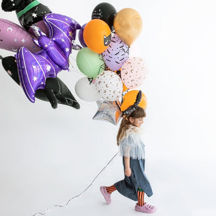 Gekleurde Halloween Ballonnen 30cm 50st van Partydeco koop je bij Partywinkel