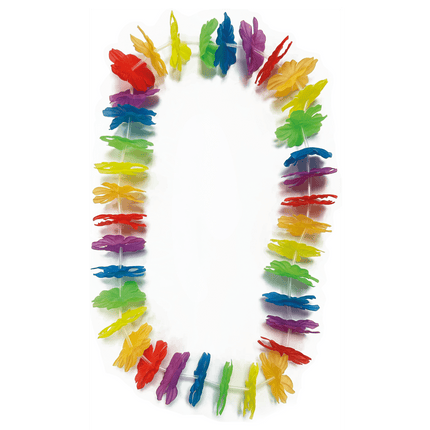 Gekleurde Hawaii Krans Regenboog van Procos koop je bij Partywinkel