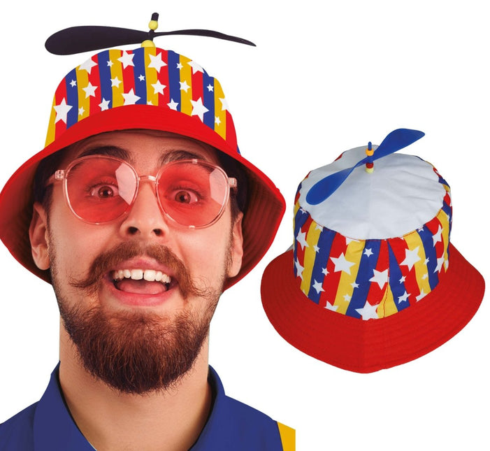Gekleurde Hoed Met Proppellor van Fiestas Guirca koop je bij Partywinkel