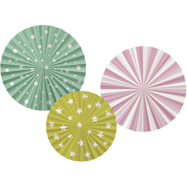 Gekleurde Honeycombs Eco 3st van Folat koop je bij Partywinkel