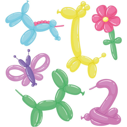 Gekleurde Modellleerballonnen Vormen 25st van Folat koop je bij Partywinkel