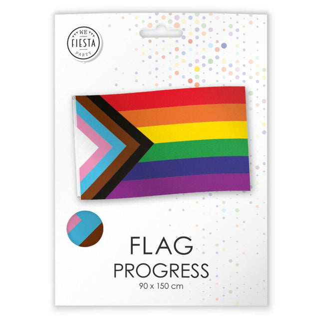 Gekleurde Pride Vlag 1,5m van WeFiesta koop je bij Partywinkel