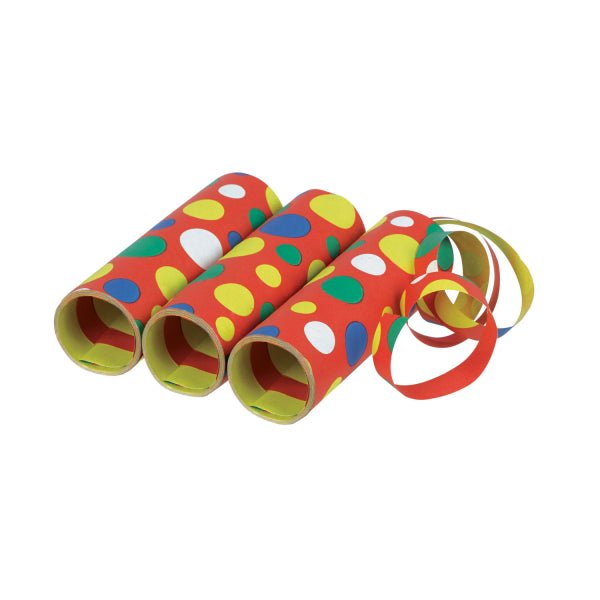 Gekleurde Serpentine Stippen 4m 3st van Riethmueller koop je bij Partywinkel