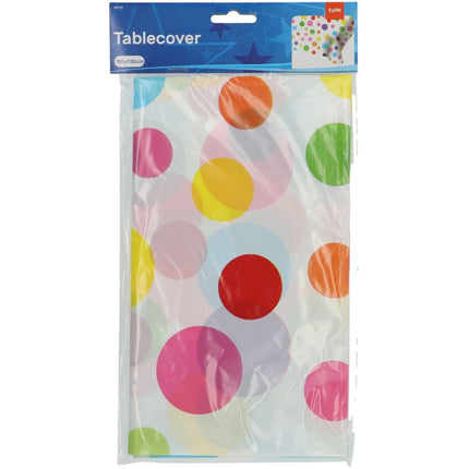 Gekleurde Stippen Tafelkleed 1,8m van Folat koop je bij Partywinkel