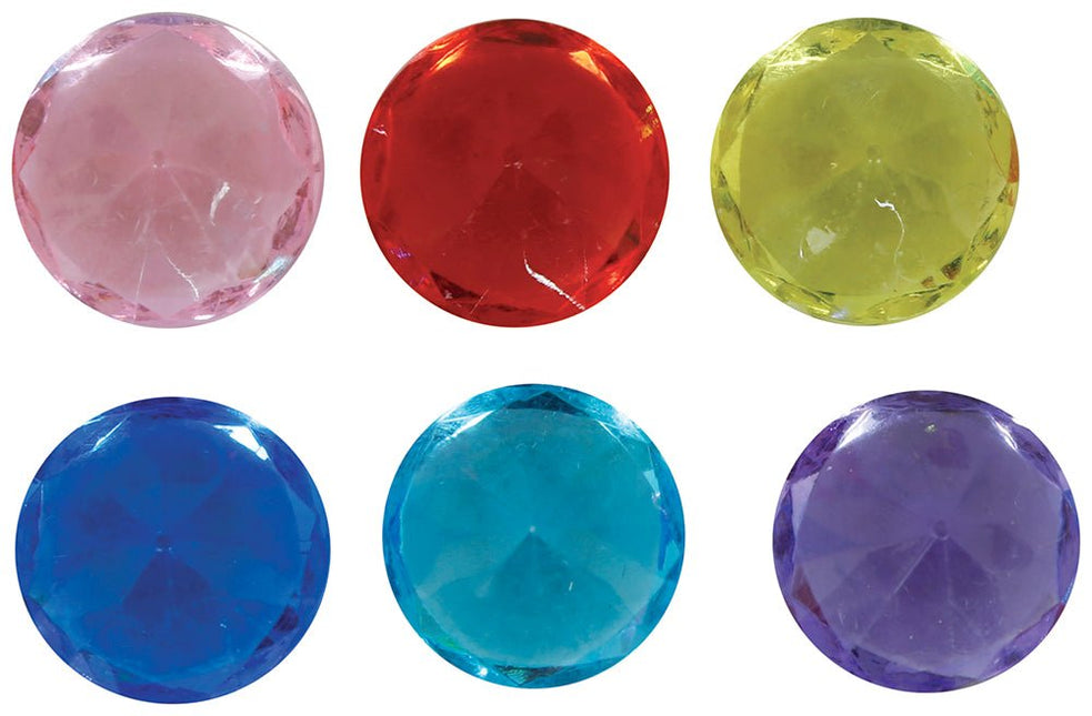 Gekleurde Uitdeelcadeautjes Edelstenen 1,5cm 50st - Partywinkel - 8434077272374