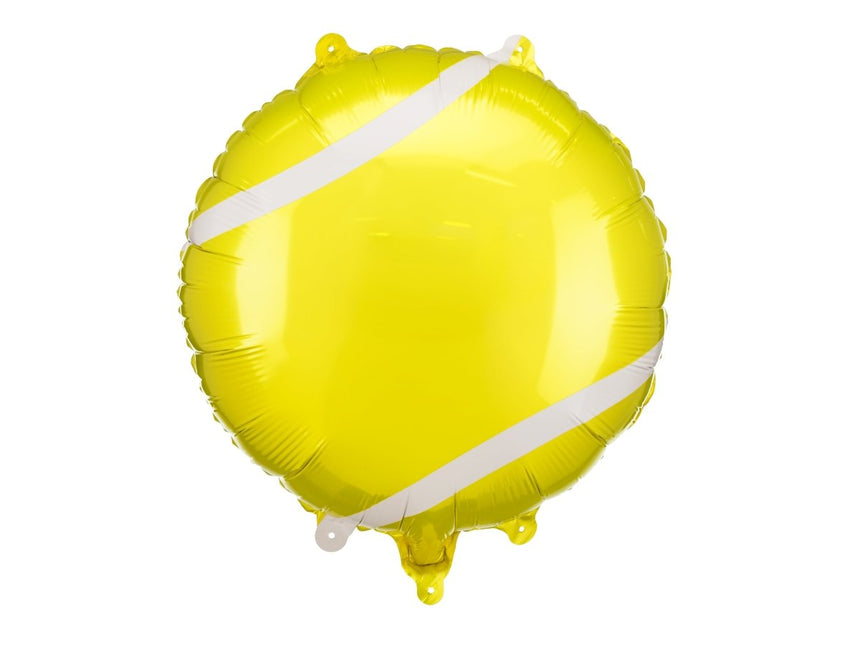 Gele Helium Ballon Tennisbal Leeg 35cm van Partydeco koop je bij Partywinkel