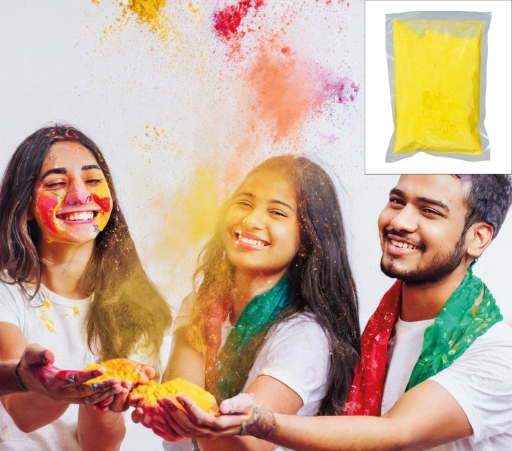 Gele Holi Poeder 200gr - Partywinkel - 8434077140307