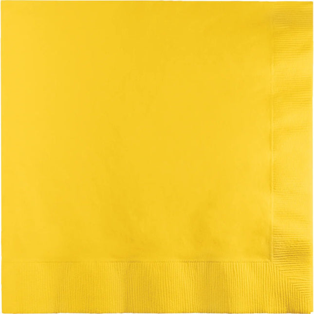 Gele Servetten 3 - Laags 41cm 25st van Creative Converting koop je bij Partywinkel
