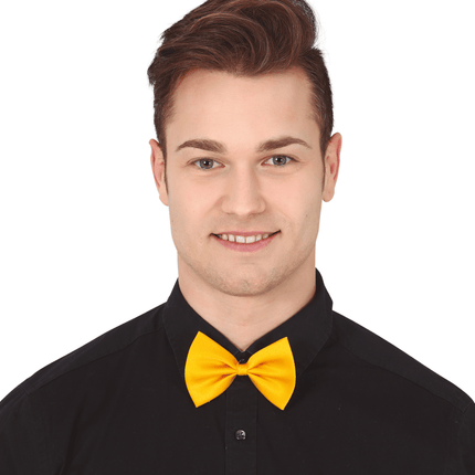 Gele Strik 11cm van Fiestas Guirca koop je bij Partywinkel