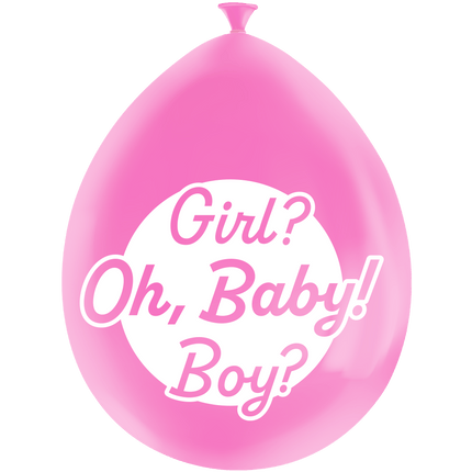 Gender Reveal Ballonnen 30cm 8st van Paper Dreams koop je bij Partywinkel
