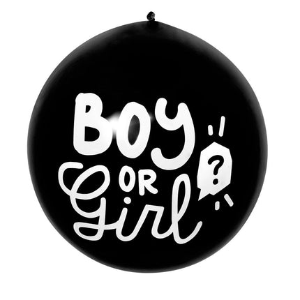 Gender Reveal Confetti Ballon Jongen 60cm van Boland koop je bij Partywinkel