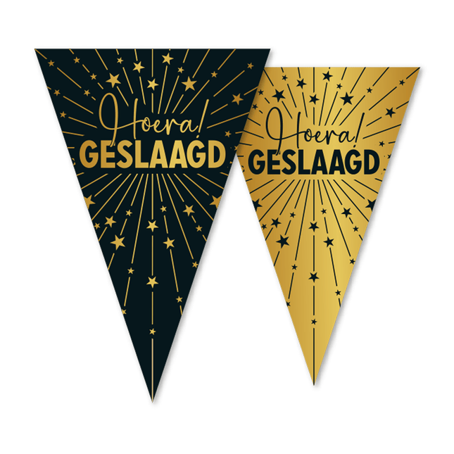 Geslaagd Slinger Goud Zwart 10m van WeFiesta koop je bij Partywinkel