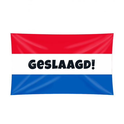 Geslaagd Vlag Xxl 1,5m van Paper Dreams koop je bij Partywinkel