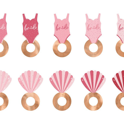 Glasmarkers Bride 10st van Partydeco koop je bij Partywinkel