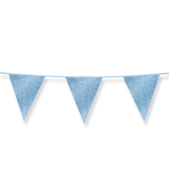Ghirlanda Blu Glitter 6m