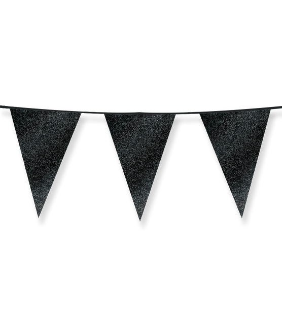 Bandiere glitterate 20 x 30 cm - Nero