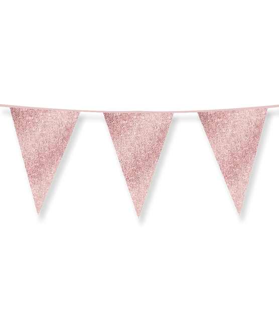 Bandiere glitterate 20 x 30 cm - Oro rosa