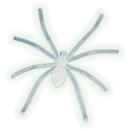 Glow In The Dark Spinnen 5cm 50st - Partywinkel - 8714572236157