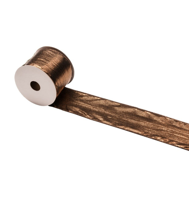 Nastro marrone cioccolato 6,3 cm 3 m