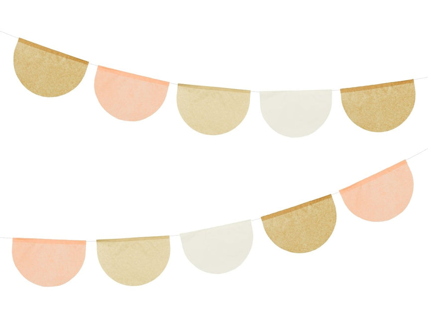 Goud Wit Nude Slinger 3m van Partydeco koop je bij Partywinkel