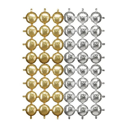 Goud Zilveren Backdrop Folie 1,7m van Partydeco koop je bij Partywinkel
