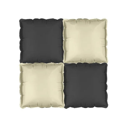 Goud Zwarte Ballon 35cm 4st van Partydeco koop je bij Partywinkel