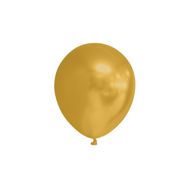 Gouden Ballonnen Metallic 13cm 100st van WeFiesta koop je bij Partywinkel