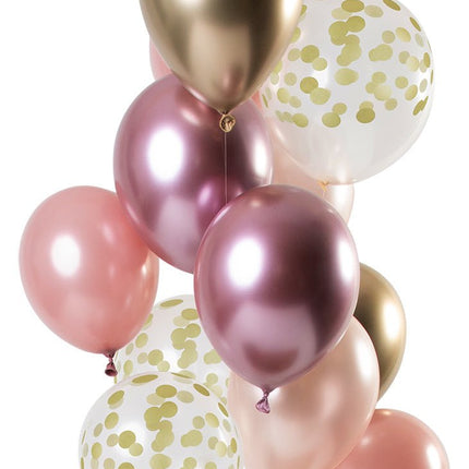 Gouden Ballonnen Set 30cm 12st van Folat koop je bij Partywinkel