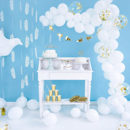 Gouden Borden Papier 23cm 6st van Partydeco koop je bij Partywinkel