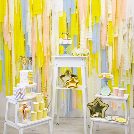 Gouden Borden Ster 23cm 6st van Partydeco koop je bij Partywinkel