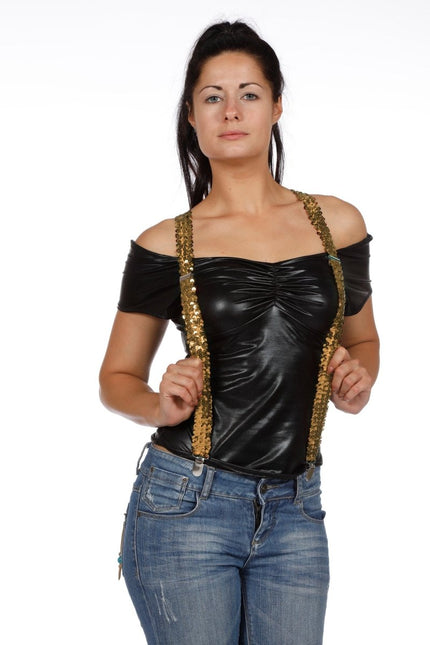 Gouden Bretels Paillet van Wilbers & Wilbers koop je bij Partywinkel