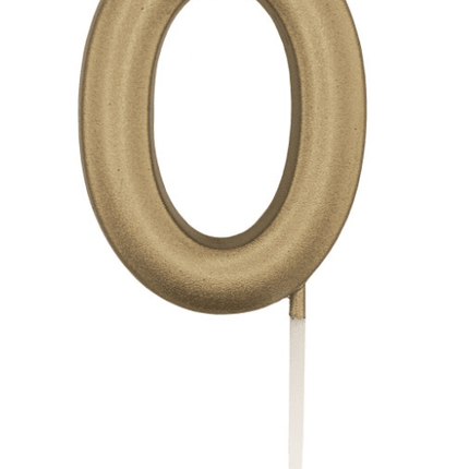 Gouden Cijferkaars 0 van Unique koop je bij Partywinkel