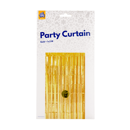 Gouden Deurgordijn 2m - Partywinkel - 8716764236402
