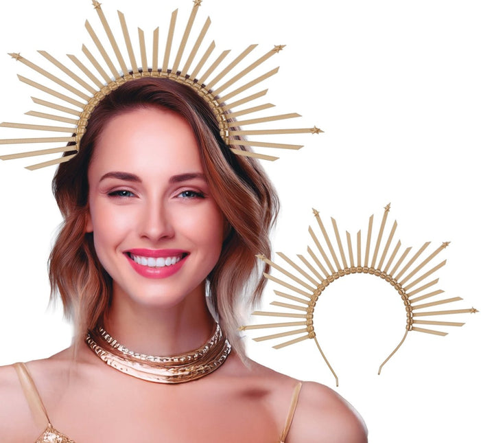 Gouden Haarband Halo van Fiestas Guirca koop je bij Partywinkel