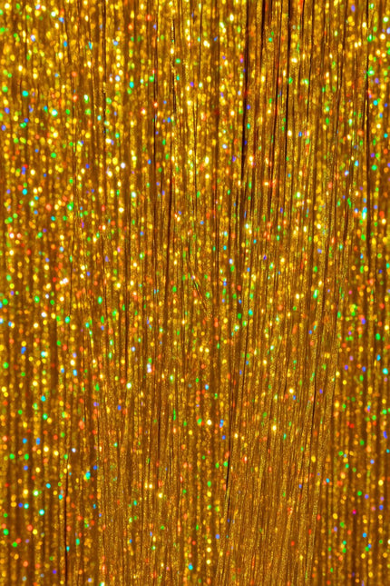 Gouden Hair Extension Glitters 50cm 3st van Fiestas Guirca koop je bij Partywinkel