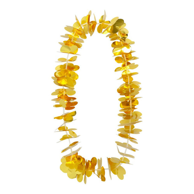 Gouden Hawaii Krans van Boland koop je bij Partywinkel