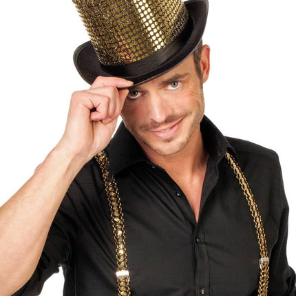 Gouden Hoed Pailletten van Wilbers & Wilbers koop je bij Partywinkel