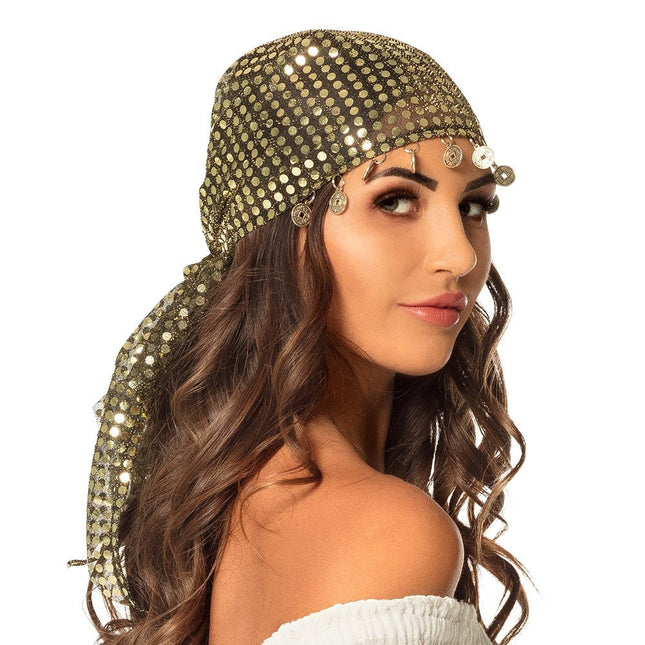 Gouden Hoofdband Bandana van Boland koop je bij Partywinkel