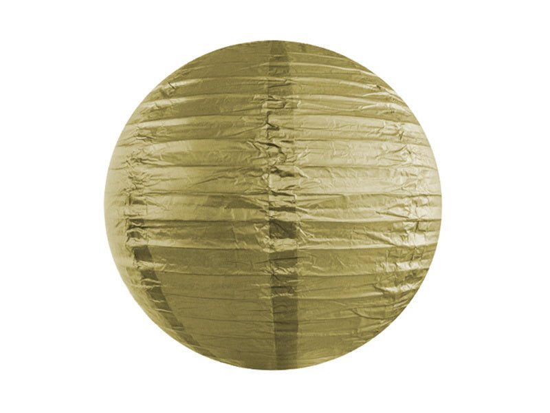 Gouden Lampion Rond 35cm van Partydeco koop je bij Partywinkel