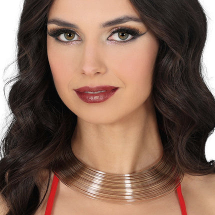 Gouden Metallic Choker van Fiestas Guirca koop je bij Partywinkel