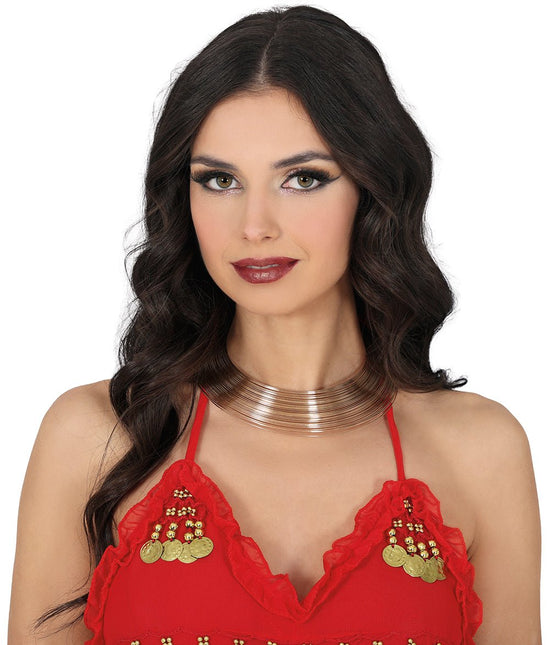 Gouden Metallic Choker van Fiestas Guirca koop je bij Partywinkel