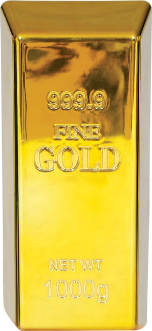 Gouden Nep Goudstaaf 16cm - Partywinkel - 8434077167281