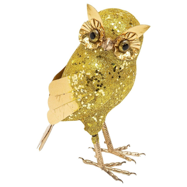 Gouden Nep Uil 18,5cm van Widmann koop je bij Partywinkel