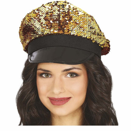 Gouden Pet Pailletten van Fiestas Guirca koop je bij Partywinkel