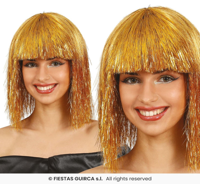 Gouden Pruik van Fiestas Guirca koop je bij Partywinkel