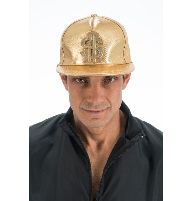 Gouden Rapper Pet Dollar One Size van CHAKS koop je bij Partywinkel
