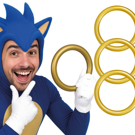 Gouden Ringen 3st van Fiestas Guirca koop je bij Partywinkel